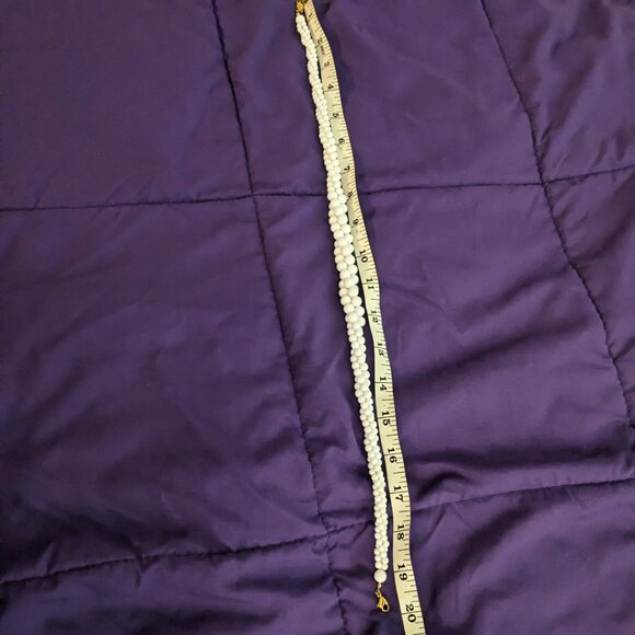 Vintage Napier Triple Strand Beaded Necklace Signed - Picture 3 of 3